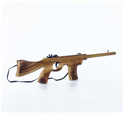 新款冲锋枪带皮筋儿童怀旧机枪模型木质工艺品浙江厂家特卖